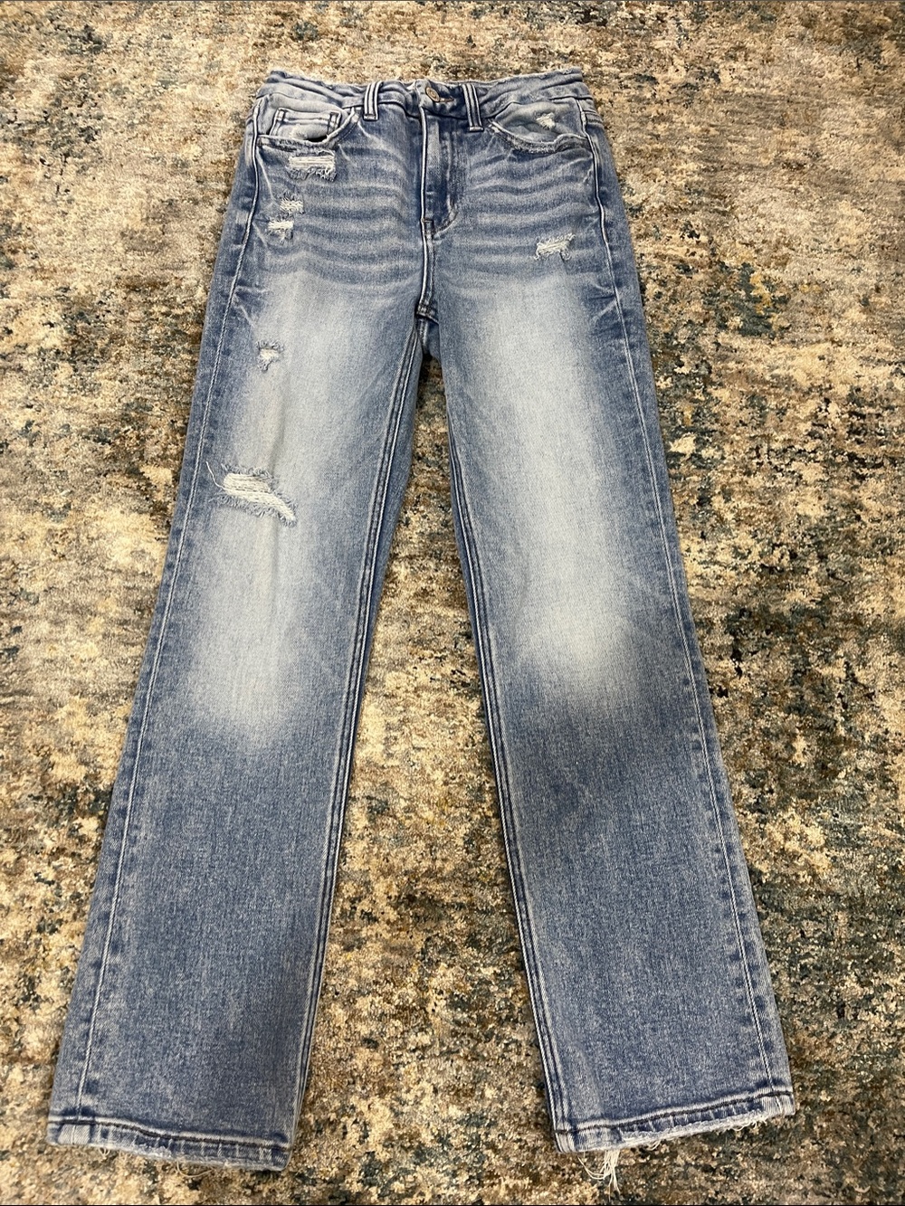 Flying Monkey Medium Light Blue Straight Leg Jeans